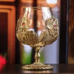 Подарочный мужской набор из 2 бокалов для коньяка «Герб России» в VIP-шкатулке — изображение 4